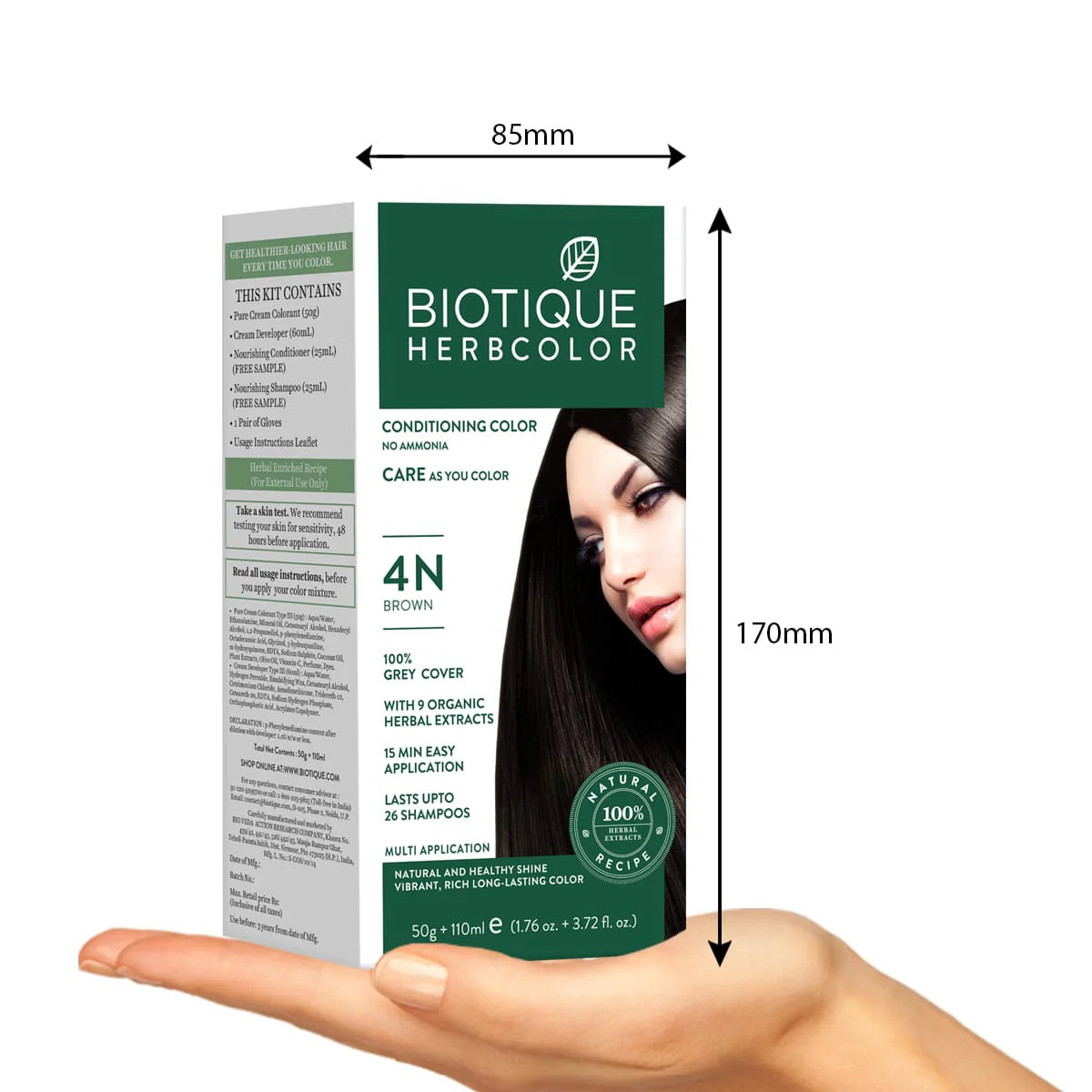 Biotique Herbcolor 4N Hair Colour Brown