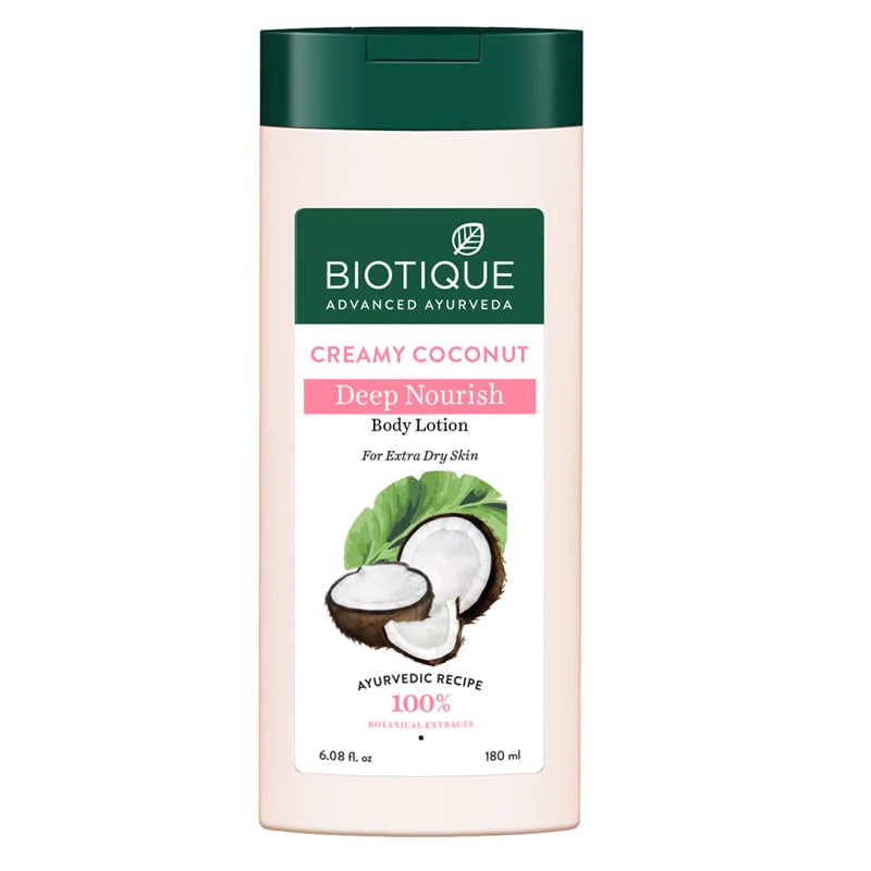 Biotique Creamy coconut deep nourish body lotion