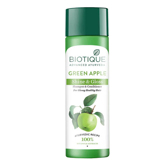 Biotique Green apple shine & gloss shampoo & conditioner
