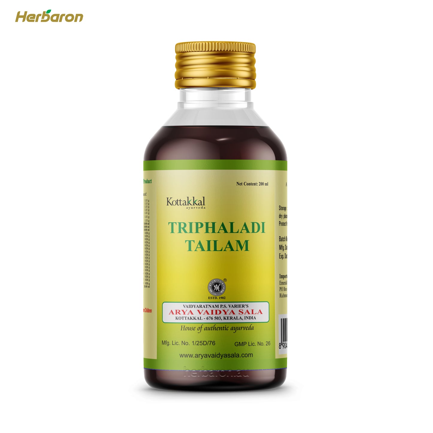Kottakkal Thriphaladi Tailam
