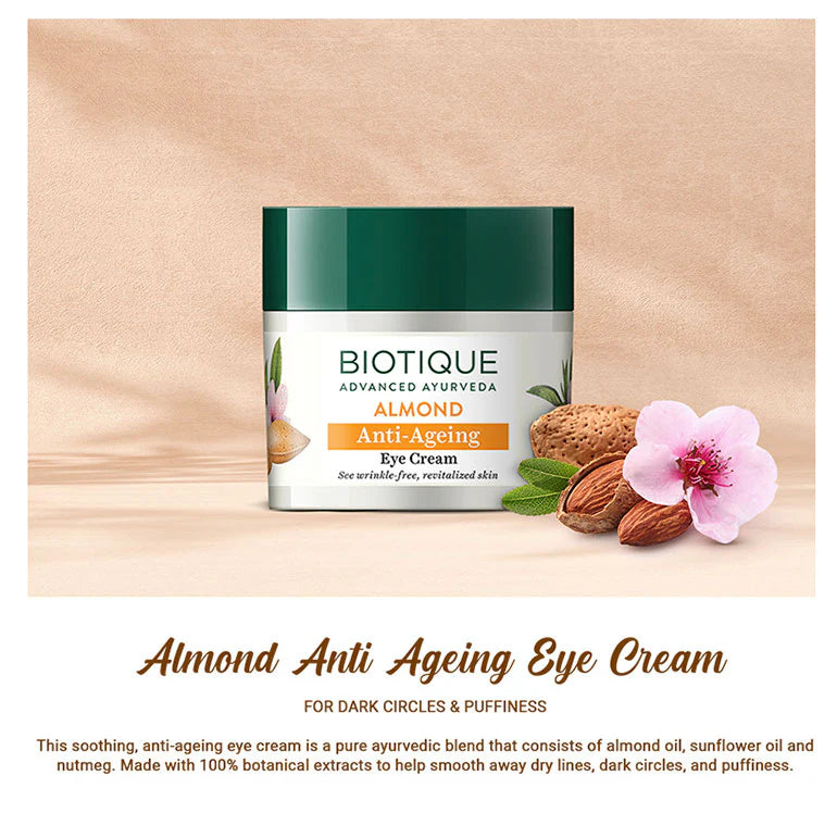 Biotique Almond anti-ageing eye cream