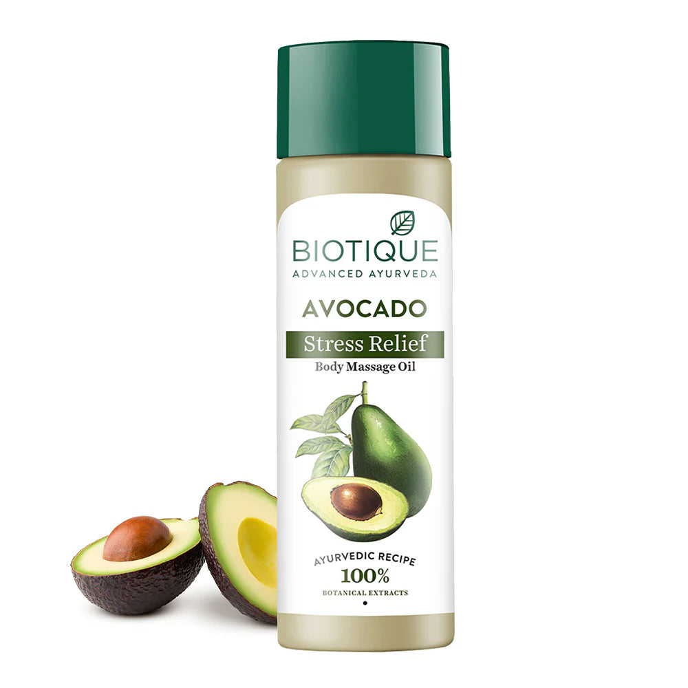 Biotique Avocado stress relief body massage oil