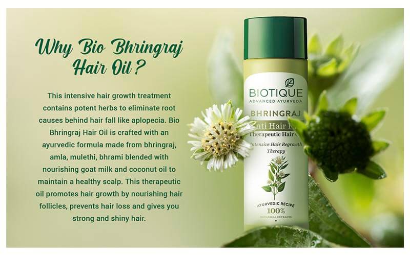 Biotique Pack of 2 bhringraj growth hair oil