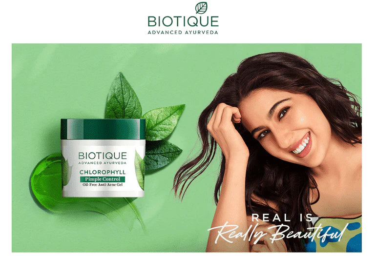 Biotique Chlorophyll pimple control oil free anti-acne gel 50g