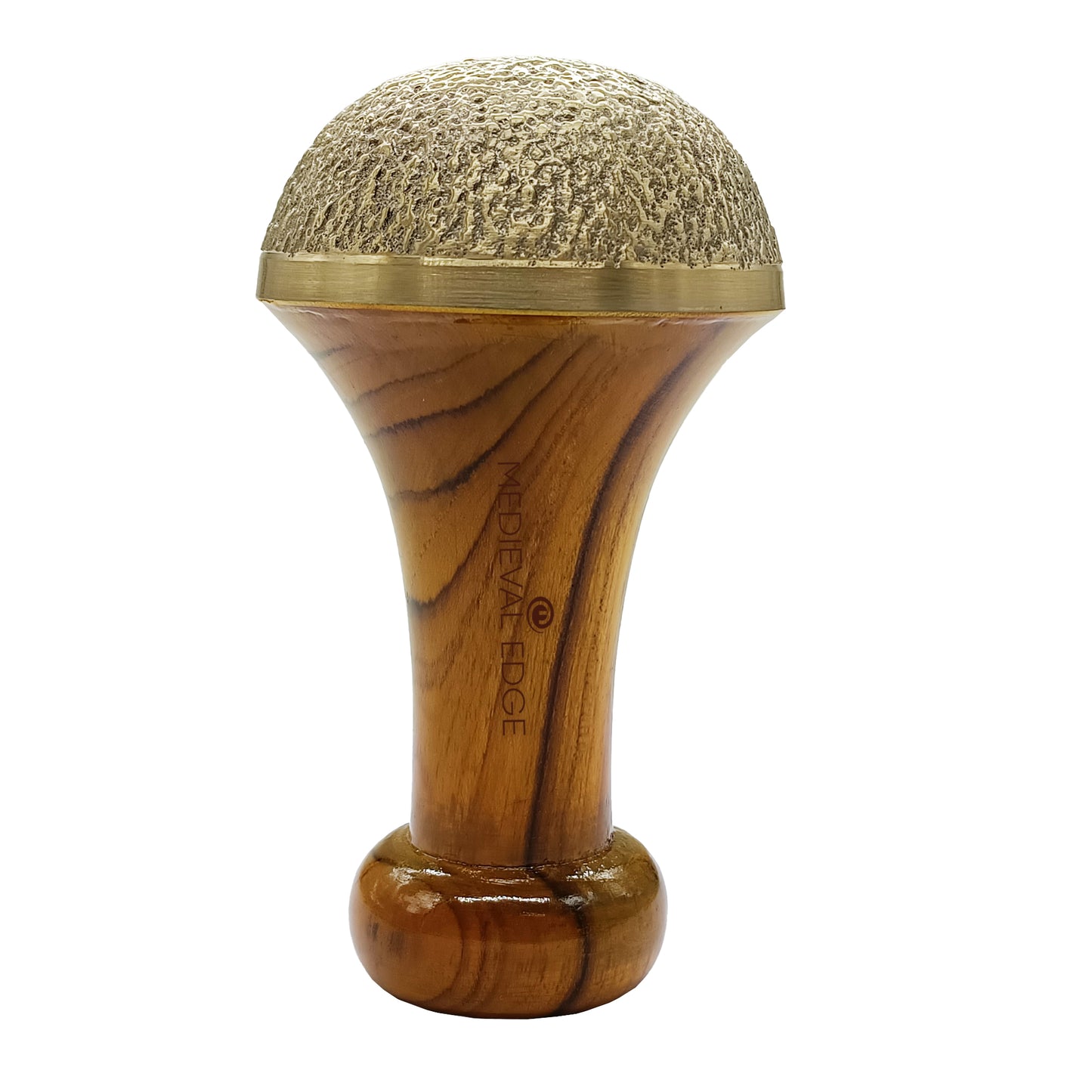 Kansa Scrub Vatki with Wooden Handle – Ayurvedic Foot Massage Tool